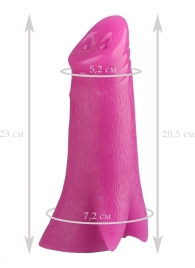Розовая анальная втулка в виде поросячьего пятачка - 23 см. - Джага-Джага