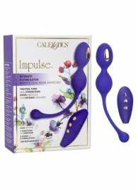 Фиолетовые виброшарики с электростимуляцией Impulse Intimate E-Stimulator Dual Kegel - California Exotic Novelties - купить с доставкой в Краснодаре