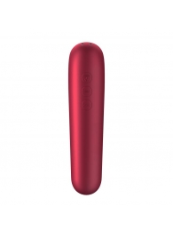 Красный вакуум-волновой стимулятор клитора Dual Love - Satisfyer