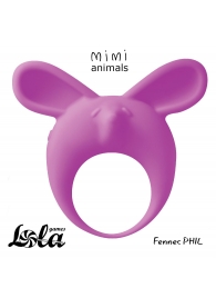 Фиолетовое эрекционное кольцо Fennec Phil - Lola Games - в Краснодаре купить с доставкой