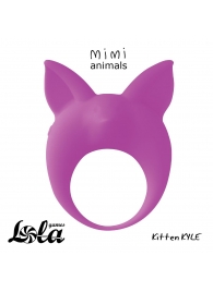 Фиолетовое эрекционное кольцо Kitten Kyle - Lola Games - в Краснодаре купить с доставкой
