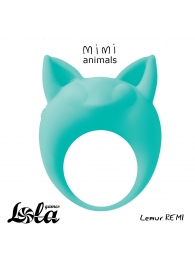 Зеленое эрекционное кольцо Lemur Remi - Lola Games - в Краснодаре купить с доставкой