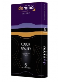 Разноцветные презервативы DOMINO Colour Beauty - 6 шт. - Domino - купить с доставкой в Краснодаре