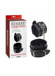 Черные наручники Be good Wrist Cuffs - Chisa - купить с доставкой в Краснодаре