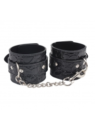 Черные наручники Be good Wrist Cuffs - Chisa - купить с доставкой в Краснодаре