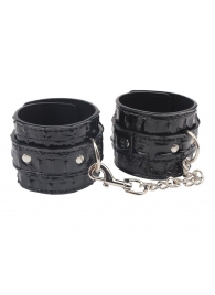 Черные наручники Surrender Wrist Restraints - Chisa - купить с доставкой в Краснодаре