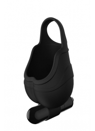 Черный подхват для мошонки с вибрацией VIBRATING SCROTUM TEASER - Dream Toys - в Краснодаре купить с доставкой