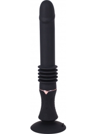 Черная секс-машина ThrillExtanda с функцией поступательных движений - 28,5 см. - Gopaldas - купить с доставкой в Краснодаре