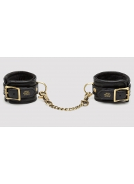 Черные наручники Bound to You Faux Leather Wrist Cuffs - Fifty Shades of Grey - купить с доставкой в Краснодаре