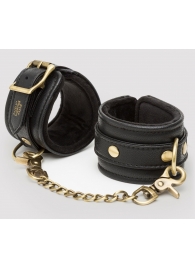 Черные наручники Bound to You Faux Leather Wrist Cuffs - Fifty Shades of Grey - купить с доставкой в Краснодаре