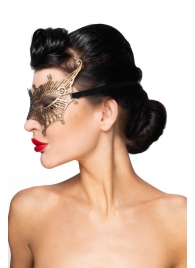 Золотистая карнавальная маска  Алькор - Джага-Джага - купить с доставкой в Краснодаре