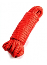 Красная верёвка для бондажа и декоративной вязки - 10 м. - Eroticon - купить с доставкой в Краснодаре