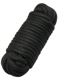 Черная верёвка для бондажа и декоративной вязки - 10 м. - Eroticon - купить с доставкой в Краснодаре