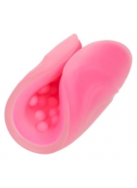 Розовый рельефный мастурбатор Beaded Grip - California Exotic Novelties - в Краснодаре купить с доставкой