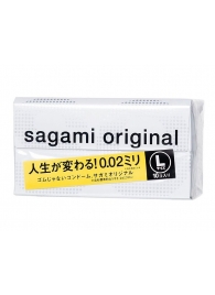 Презервативы Sagami Original 0.02 L-size увеличенного размера - 10 шт. - Sagami - купить с доставкой в Краснодаре