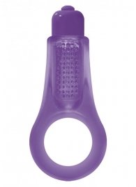 Фиолетовое эрекционное кольцо Firefly Couples Ring - NS Novelties - в Краснодаре купить с доставкой