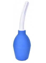 Синий анальный душ с изогнутым наконечником - Джага-Джага - купить с доставкой в Краснодаре