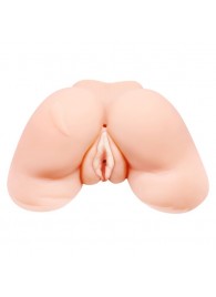 Телесная вибровагина Julie с 2 рабочими отверстиями - Baile - в Краснодаре купить с доставкой