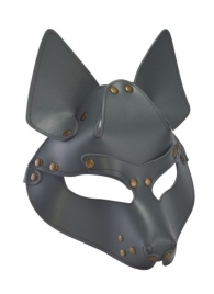 Серая маска Wolf с клепками - Sitabella - купить с доставкой в Краснодаре