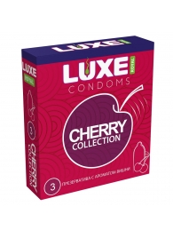 Презервативы с ароматом вишни LUXE Royal Cherry Collection - 3 шт. - Luxe - купить с доставкой в Краснодаре