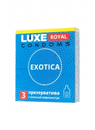 Текстурированные презервативы LUXE Royal Exotica - 3 шт. - Luxe - купить с доставкой в Краснодаре