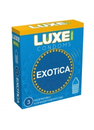 Текстурированные презервативы LUXE Royal Exotica - 3 шт. - Luxe - купить с доставкой в Краснодаре