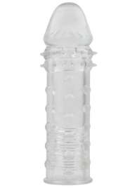 Прозрачная реалистичная насадка на пенис Extra Texture Sleeve - 16,2 см. - Chisa - в Краснодаре купить с доставкой