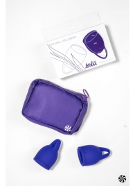 Набор из 2 синих менструальных чаш Iris - Lola Games - купить с доставкой в Краснодаре