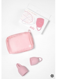 Набор из 2 розовых менструальных чаш Magnolia - Lola Games - купить с доставкой в Краснодаре