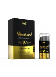 Жидкий интимный гель с эффектом вибрации Vibration! Vodka Energy - 15 мл. - INTT - купить с доставкой в Краснодаре