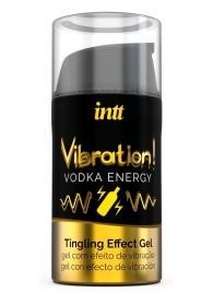 Жидкий интимный гель с эффектом вибрации Vibration! Vodka Energy - 15 мл. - INTT - купить с доставкой в Краснодаре