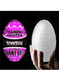 Мастурбатор-яйцо Giant Egg Grind Ripples Edition - Lovetoy - в Краснодаре купить с доставкой