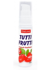Гель-смазка Tutti-frutti со вкусом барбариса - 30 гр. - Биоритм - купить с доставкой в Краснодаре