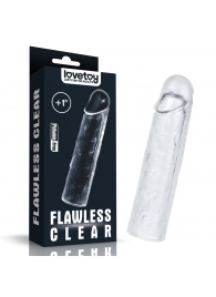 Прозрачная насадка-удлинитель Flawless Clear Penis Sleeve Add 1 - 15,5 см. - Lovetoy - в Краснодаре купить с доставкой