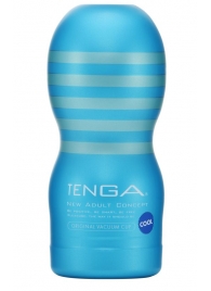 Мастурбатор с охлаждающей смазкой TENGA Original Vacuum Cup Cool - Tenga - в Краснодаре купить с доставкой