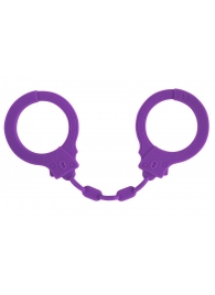 Фиолетовые силиконовые наручники Suppression - Lola Games - купить с доставкой в Краснодаре