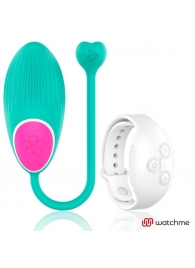 Зеленое виброяйцо с белым пультом-часами Wearwatch Egg Wireless Watchme - DreamLove