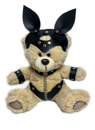 Оригинальный плюшевый мишка в БДСМ костюме с ушками - БДСМ Арсенал - купить с доставкой в Краснодаре