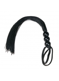 Черная силиконовая плеть Silicone Whip - 32 см. - Easy toys - купить с доставкой в Краснодаре