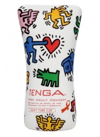 Мастурбатор-туба Keith Haring Soft Tube CUP - Tenga - в Краснодаре купить с доставкой