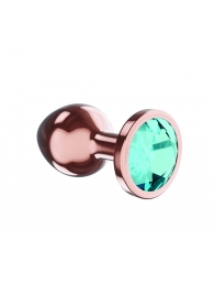 Пробка цвета розового золота с малиновым кристаллом Diamond Topaz Shine L - 8,3 см. - Lola Games - купить с доставкой в Краснодаре