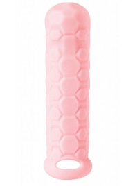 Розовый фаллоудлинитель Homme Long - 15,5 см. - Lola toys - в Краснодаре купить с доставкой