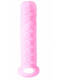 Розовый фаллоудлинитель Homme Long - 13,5 см. - Lola toys - в Краснодаре купить с доставкой