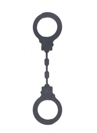 Темно-серые силиконовые наручники - Le Frivole - купить с доставкой в Краснодаре