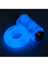 Голубое, светящееся в темноте эрекционное виброкольцо Lumino Play Vibrating Penis Ring - Lovetoy - в Краснодаре купить с доставкой