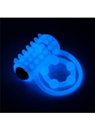 Голубое, светящееся в темноте виброкольцо Lumino Play Vibrating Penis Ring - Lovetoy - в Краснодаре купить с доставкой