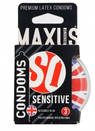 Ультратонкие презервативы в пластиковом кейсе MAXUS AIR Sensitive - 3 шт. - Maxus - купить с доставкой #SOTBIT_REGIONS_UF_V_REGION_NAME#