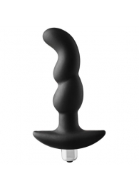 Черная вибропробка для простаты FantASStic Vibrating Prostate Plug - 14,5 см. - Dream Toys - в Краснодаре купить с доставкой
