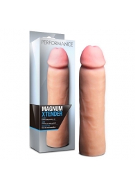 Телесная фаллическая насадка на пенис Magnum Xtender - 23 см. - Blush Novelties - в Краснодаре купить с доставкой