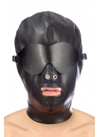 Маска-шлем с отверстием для рта и съемными шорами - Fetish Tentation - купить с доставкой в Краснодаре